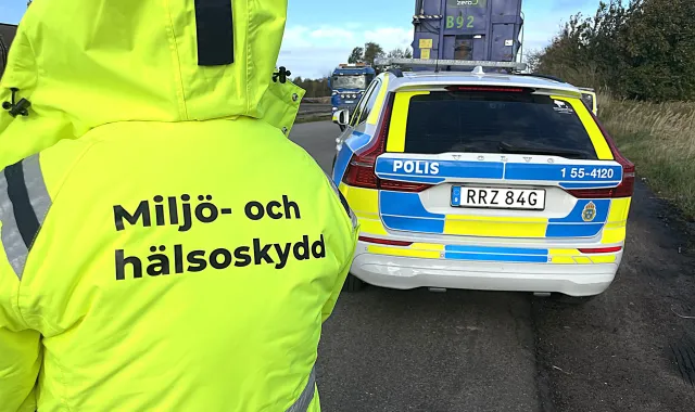 Vi samarbetar med Polisen för att stoppa avfallsbrott